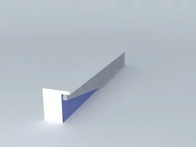 Asymmetrical bench Free 3D model
