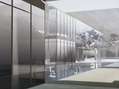 Waterfront Commercial Complex 3D model