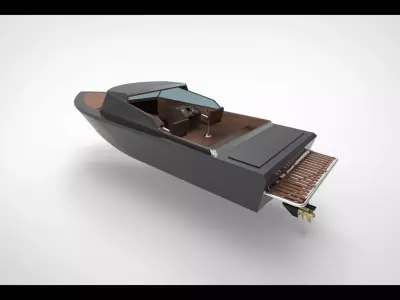 Luxury speedboat 2 3D model