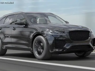 Premium Crossover Black Panoramic Roof 3D model