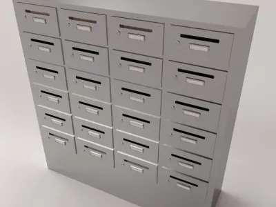 Apartment Mailbox 3D model