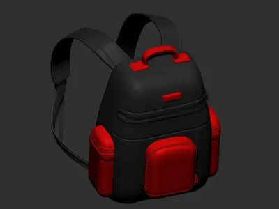 backpack high poly sculpt 3d printable ver 7 3D model 3D model 3D model get