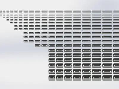 DIN 1443 - Clevis pins Low-poly 3D model