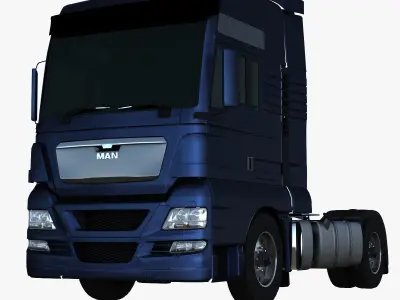 MAN TGX XXL SLEEPER 3D model