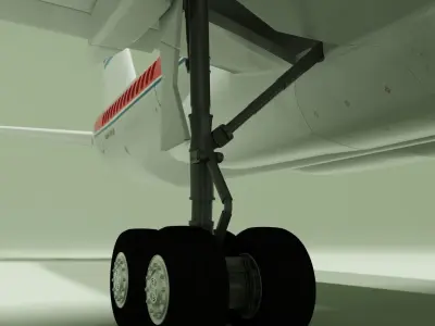 Tupolev tu 204 3D model