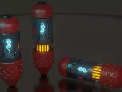 Sci fi nade 3D model