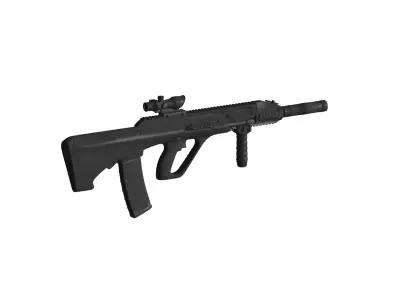 Steyr AUG A3 assault rifle 3D model