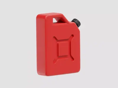 Gallon Jerry Gas Fuel Can container Low-poly 3D model