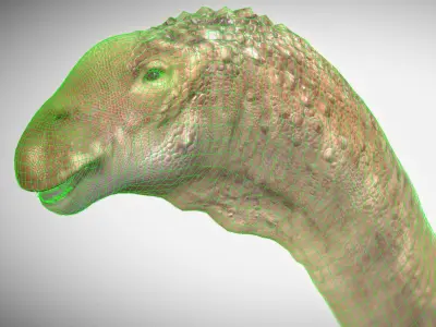Alamosaurus The Titan of North America Low-poly 3D model