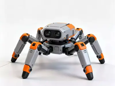 Robotic Companions Stylized Retro AND Futuristic Mech Collection 3D Model Pack