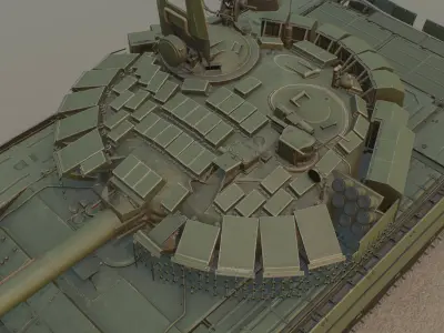 T-72B3 2022 Low-poly 3D model