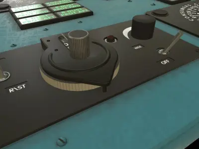 Mi-8MT Mi-17MT Left Overhead Panels Board English Low-poly 3D model