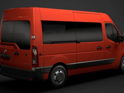 Nissan NV 400 L2H2 WindowVan 2020 3D model