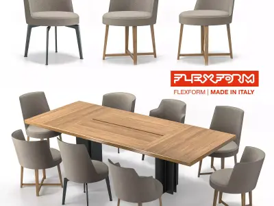Flexform Hera Free 3D model