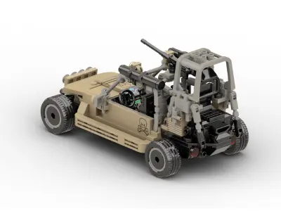 MocBricks3D - Lego Military Buggy 3D print model