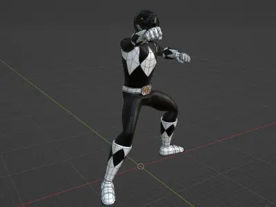 Black Ranger - Power Ranger 3D model
