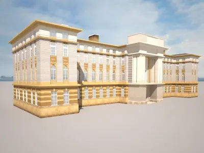 Neoclassical Building 164 3D model