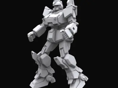Gundam mobile suit MS RX 79G EZ8 model 3D model