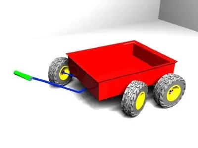 garden cart 3D model