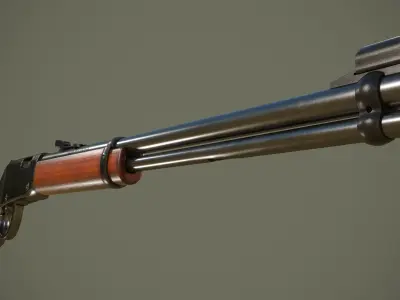 Erma 712 Lever-Action Rifle Free low-poly 3D model