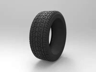 Car tire 3D model