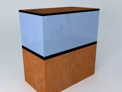 Angel fish tank Free 3D model