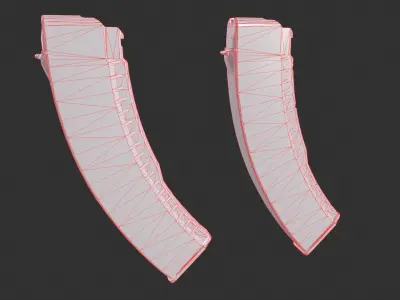 45 Rounds AK Magazine Low-poly 3D model