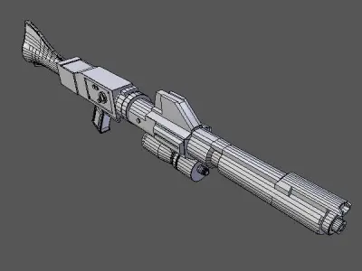 DC-15A Blaster rifle 3D model