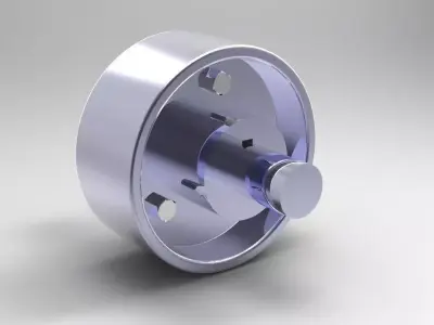 Rigid Flange Coupling Free 3D model
