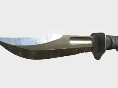 Kabar Knife Pack with Sheath 3D model