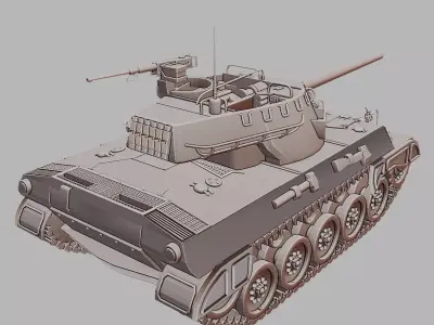 M18 Hellcat WWII Tank Destroyer 3D Printable  3D print model