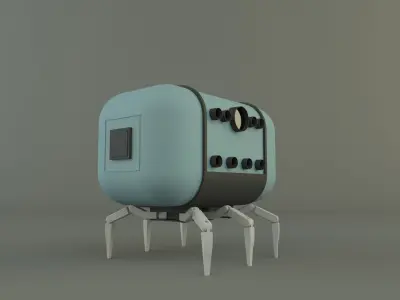 spacecraft transport cabin 3D model