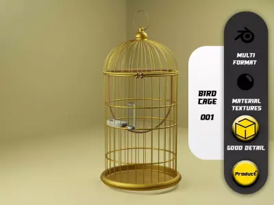 Bird Cage 001 3D model