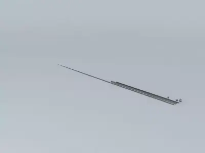 Chain link fence hardware Free 3D model