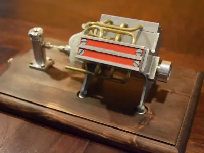 V6 Miniature Engine 3D model