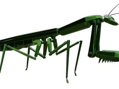 Mecha Mantis Low-poly 3D model