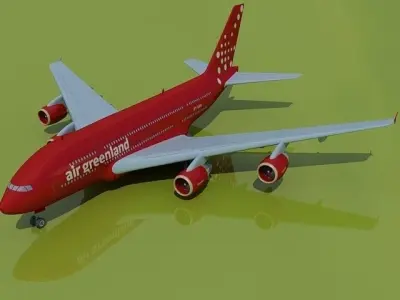 Air Greenland Airbus 3D model