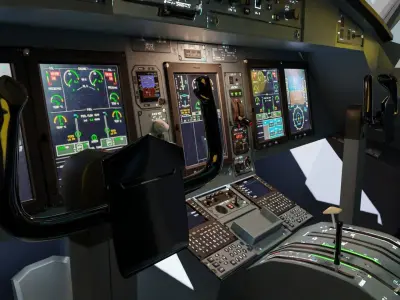 ART 72-600 Cockpit Low-poly 3D model