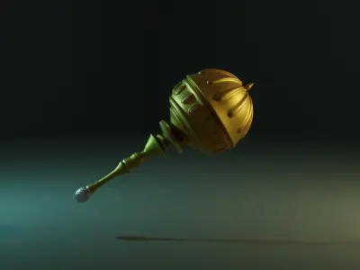 Indian God Hanuman Weapon Gada  3D model