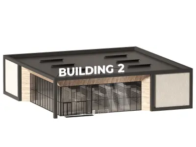 Commercial building Exhibition salon showroom Store 3D model