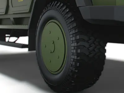 Kozak 2M1 2022 wheel 3D model