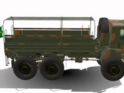 MAN VW Constelacao 6x6 br Low-poly 3D model