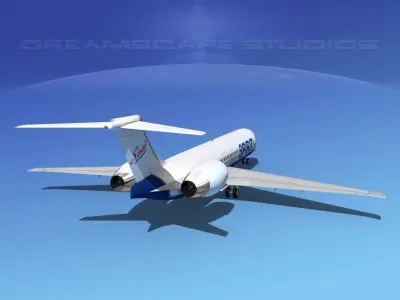 McDonnell Douglas MD-87 Spirit 3D model