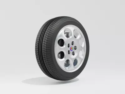 Alfa Romeo 166 1998 Wheel 3D Model 3D model