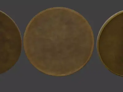 Dwarf old gold FREE Free low-poly 3D model