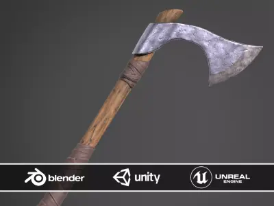 Francisca Axe Free low-poly 3D model