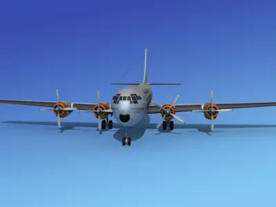 Boeing 377 American Overseas 3D model