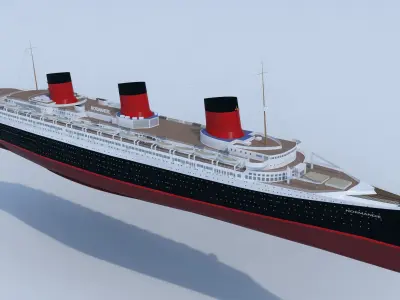 SS Normandie 3D model
