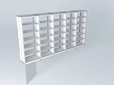 ARCHIVES STORAGE OPEN SHELVES Free 3D model