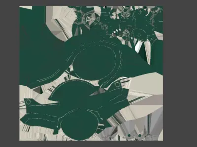 Turret Sci-Fi Low-poly 3D model